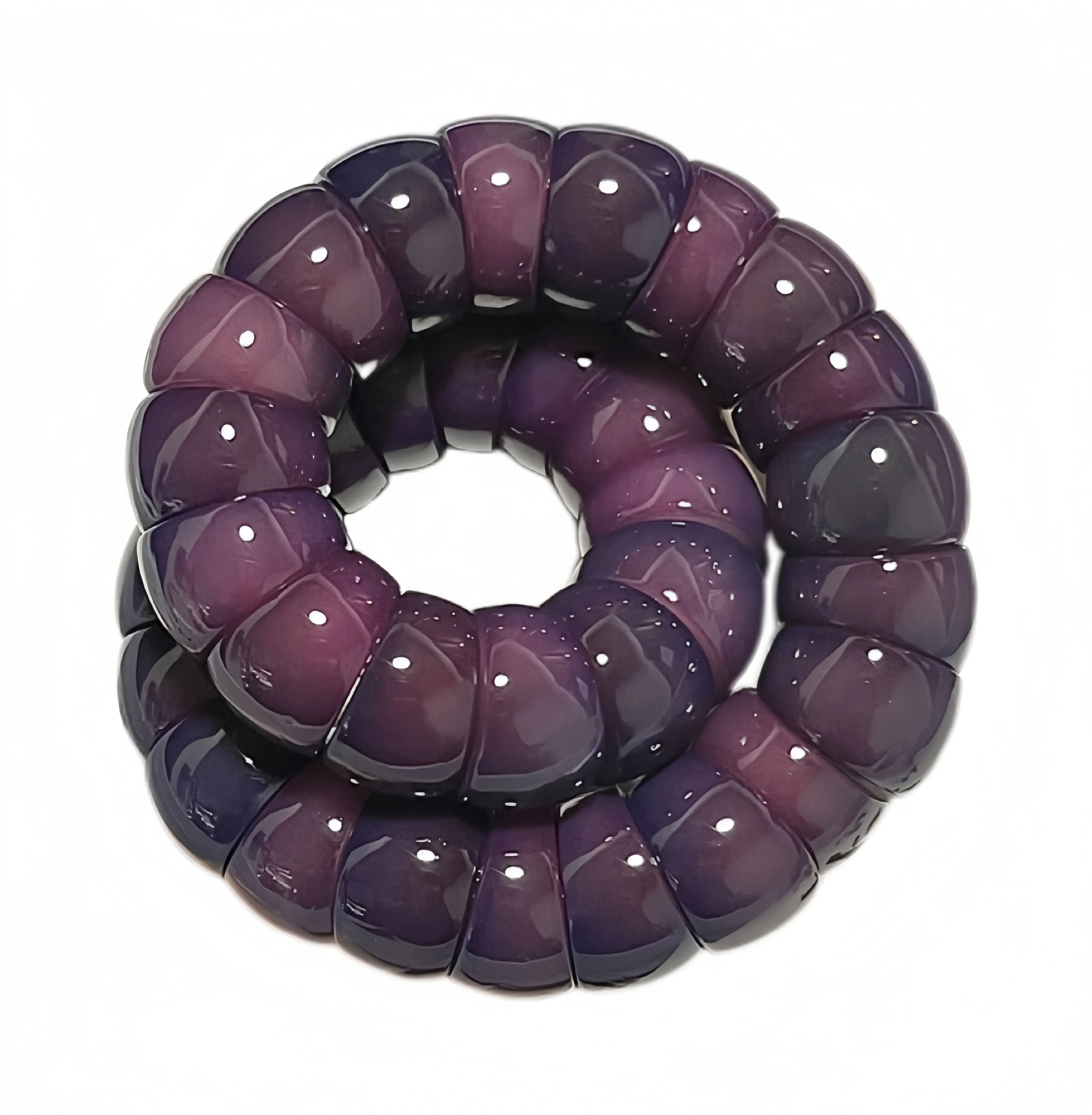 Purple grape large intestine | Bodhi Beads Bracelet for Anxiety Relief  Natural Wood Meditation Beads for Stress Yoga Prayer Beads Spiritual Jewelry Gift for Women Insomnia Relief Handmade Buddhist Mala Beads Spiritual Gift Elegant Minimalist Bangle