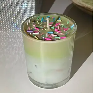 Sugar cookie matcha latte candle