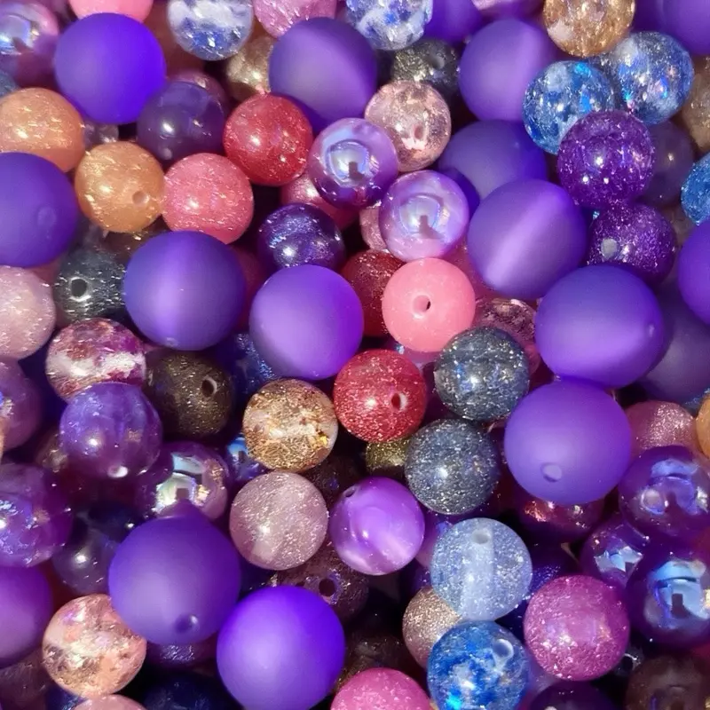 Galaxy Beads, Decorative Craft Beads for DIY Jewelry Making, Handmade Accessory Supplies