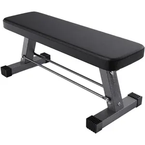 Essential Flat Weight Bench for Your  Gym - Heavy Duty Workout Bench for Bench Press,  Thrusts & Strength  Exercise - Compact, Fitness Equipment for  Use