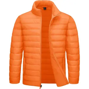 Men's Lightweight Puffer Jacket Winter Quilted Puffy Jackets Warm Water-Resistant Windproof Insulated Coats