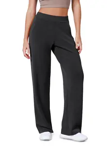 ODODOS Women's Modal Soft Wide Leg Pants Elastic High Waist Casual Lounge Relaxed Pants with Pockets - 29" / 31" Inseam