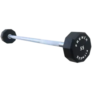 French Fitness Straight Urethane Barbell 55 lbs - Single (New)