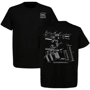 Glock Gen 5 Engineering T-Shirt,Tactical Apparel,Full Colour Perfect for Fans Classic American Style,Gift For Dad