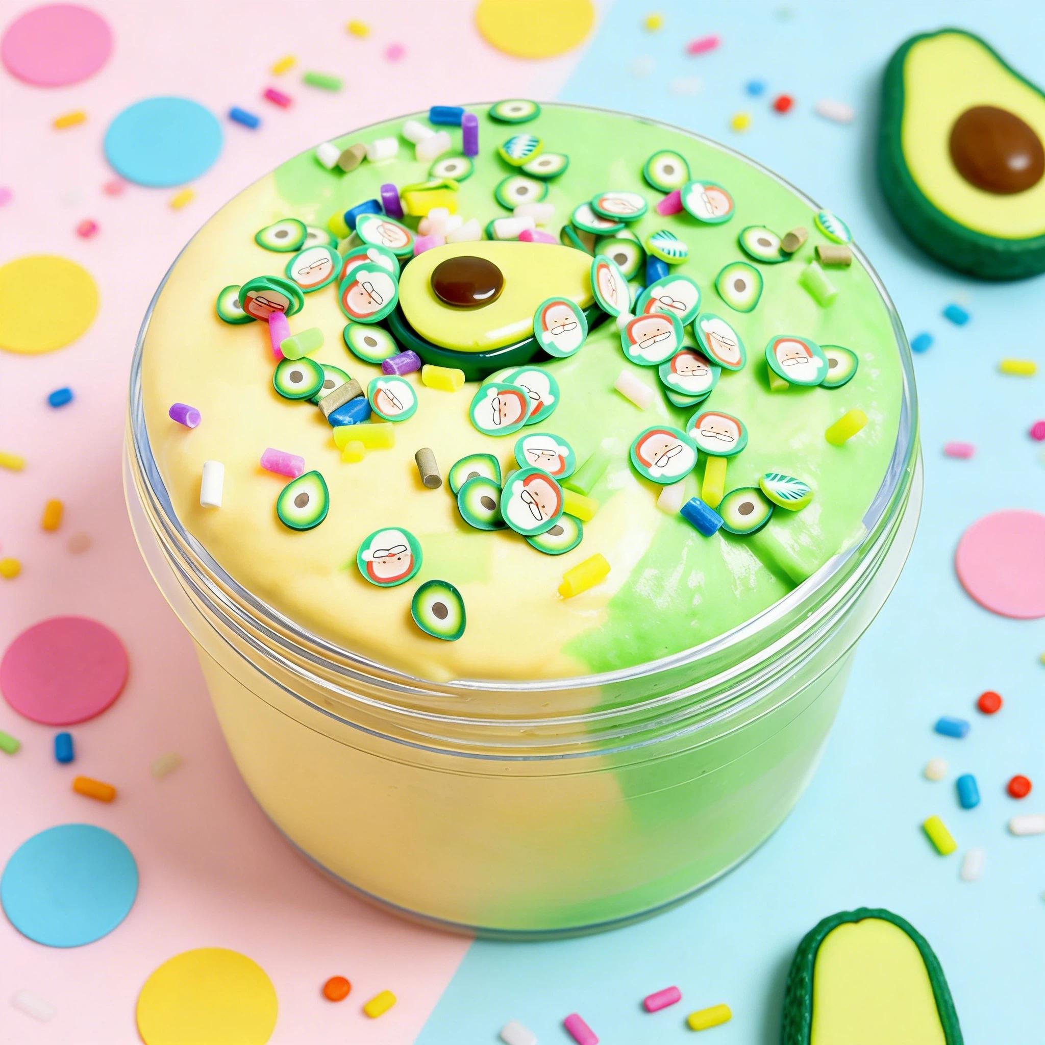 New Vibrant Dopamine Butter Clay Toy, 2-Tone Ultra Soft Modeling Clay, Light Fluffy DIY Craft Toy, Aesthetic Sensory Stress Relief Play for Teens & Adults