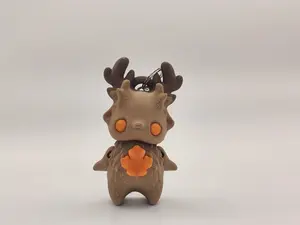 Deer Pixie Keychain - 3D Printed Fantasy Figurine