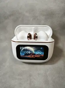 Full Color Touch Screen Wireless Bluetooth Headphones Touch Control Earbuds Noise Canceling Wireless Headphones Waterproof