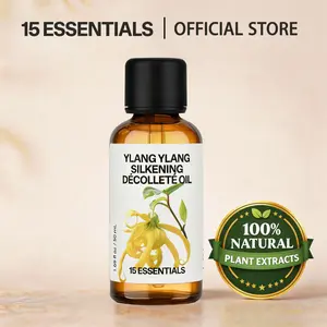 Ylang Ylang Décolleté Oil for Neck & Chest Firming – Hydrating Anti-Aging Body Oil for Skin Smoothing, Elasticity & Radiant Glow, 1.69 fl oz / 50ml