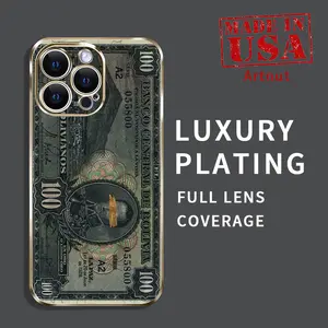 Luxury Plating TPU Mobile Phone Case for iPhone 16 Pro Max 15 14 Plus 13 12 Mini 11 Promax X XS XR xsmax Economic Symbol Pattern Classic Square Deisgn Lightweight Soft Cellphone Cover for Boy