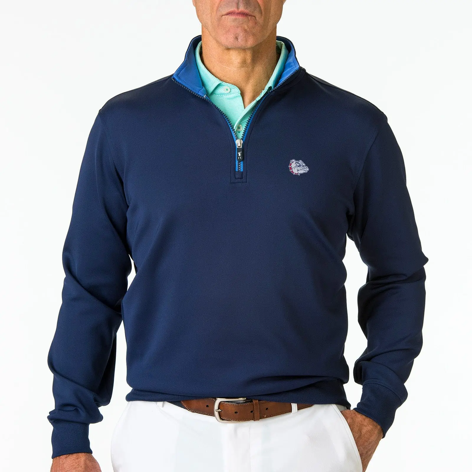Gonzaga | Caves Quarter Zip Pullover | Collegiate