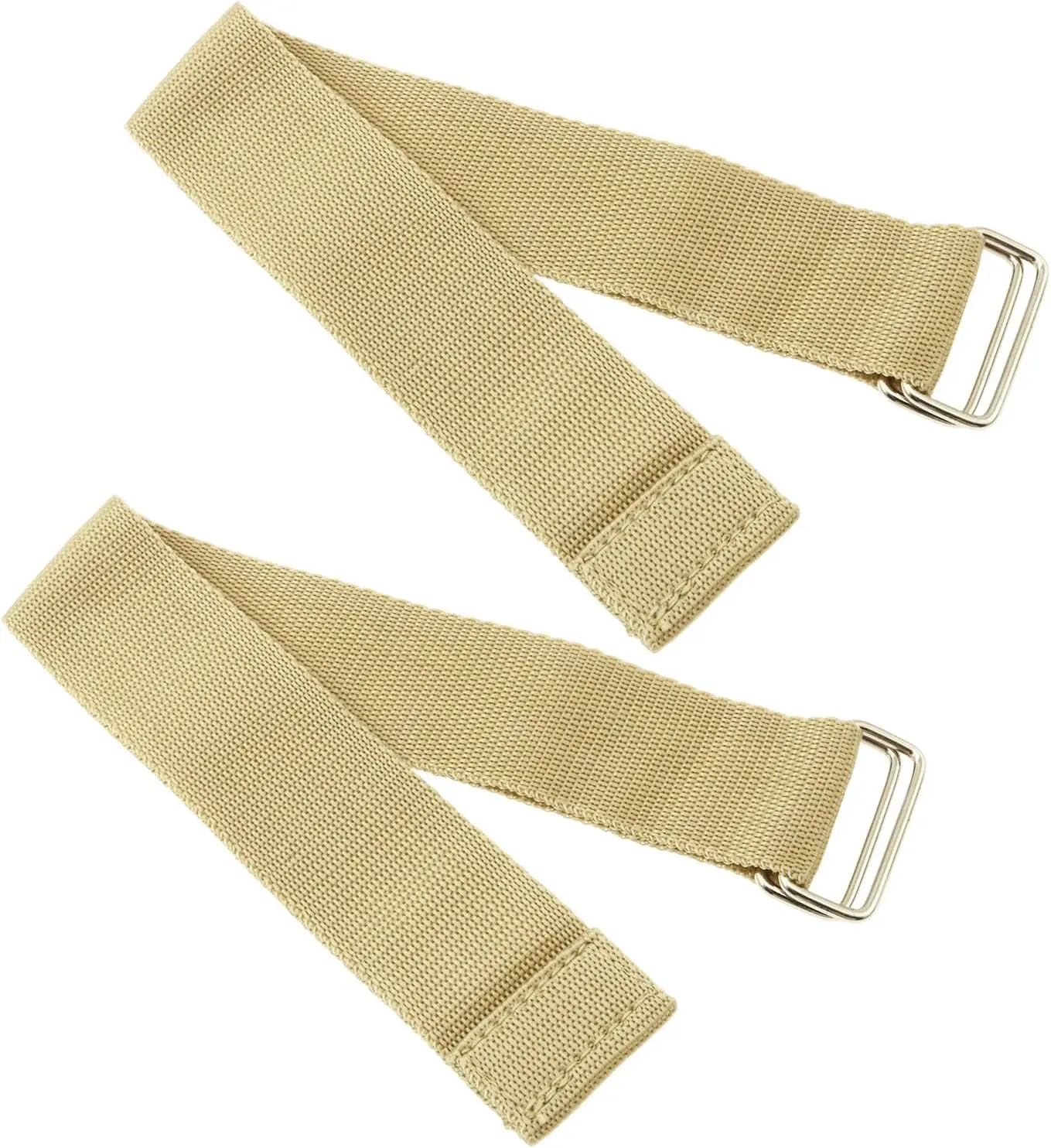 2PCS Handles for Hydraulic Storage Beds Pneumatic Soft Bed Slings 38cm Webbing Straps Khaki High Density Nylon Webbing for Dragging Lightweight Furniture