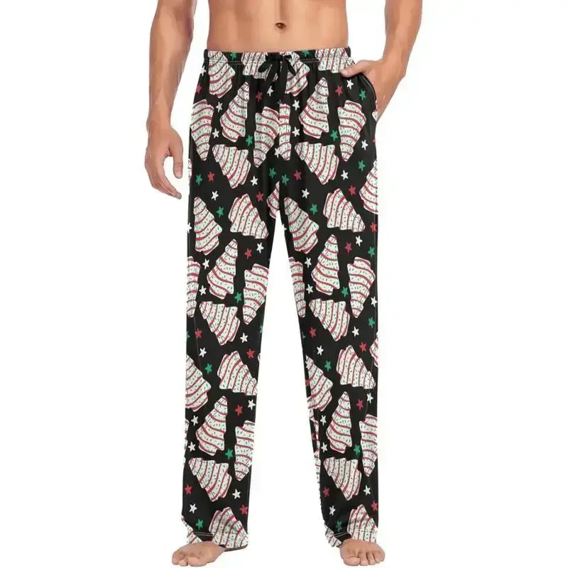 Mens Pajama Pants With Pockets - Soft Cute Lounge Pants For Christmas Tree Cake Occasion Pajama Pant For Fun Sleep Style Mens Pajama Pants With Pockets - Soft Cute Lounge Pants For Christmas Tree Cake Occasion Pajama Pant For Fun Sleep Style