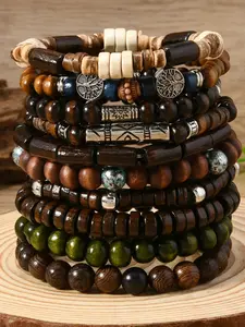 Bohemian Style Beaded Bracelet, Fashionable Elastic Stackable Design Jewelry, Unisex Elegant Accessory, Perfect Birthday Gift Idea