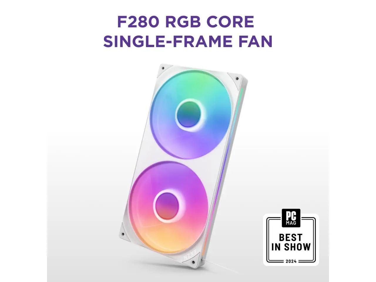 NZXT F280 RGB CORE RF-U28HF-W1 280mm RGB LED Single-Frame RGB Fan Unit