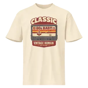 80's Baby Cotton Heritage MC1082 I Men's Premium Short Sleeve Tee - Vintage White