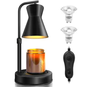 Candle Warmer Lamp with Timer Dimmable, Birthday Gifts for Women Mom, Birthday Gifts for Women Mom, House Warming Gifts New Home Decor, Wax Melt Warmer for Jar Candles with 2 Bulbs