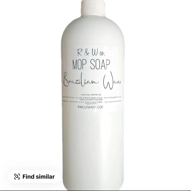 R&W Co. Brazilian Waves Mop Soap - Highly Scented Concentrated Formula 32oz/900g for Household Cleaning with Pistachio Salted Caramel Vanilla Fragrance