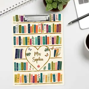 Personalized Teacher Appreciation Gift, Back to School Gift Custom Teacher Acrylic Clipboard, Teacher Name Clipboard Librarian Gift Teacher