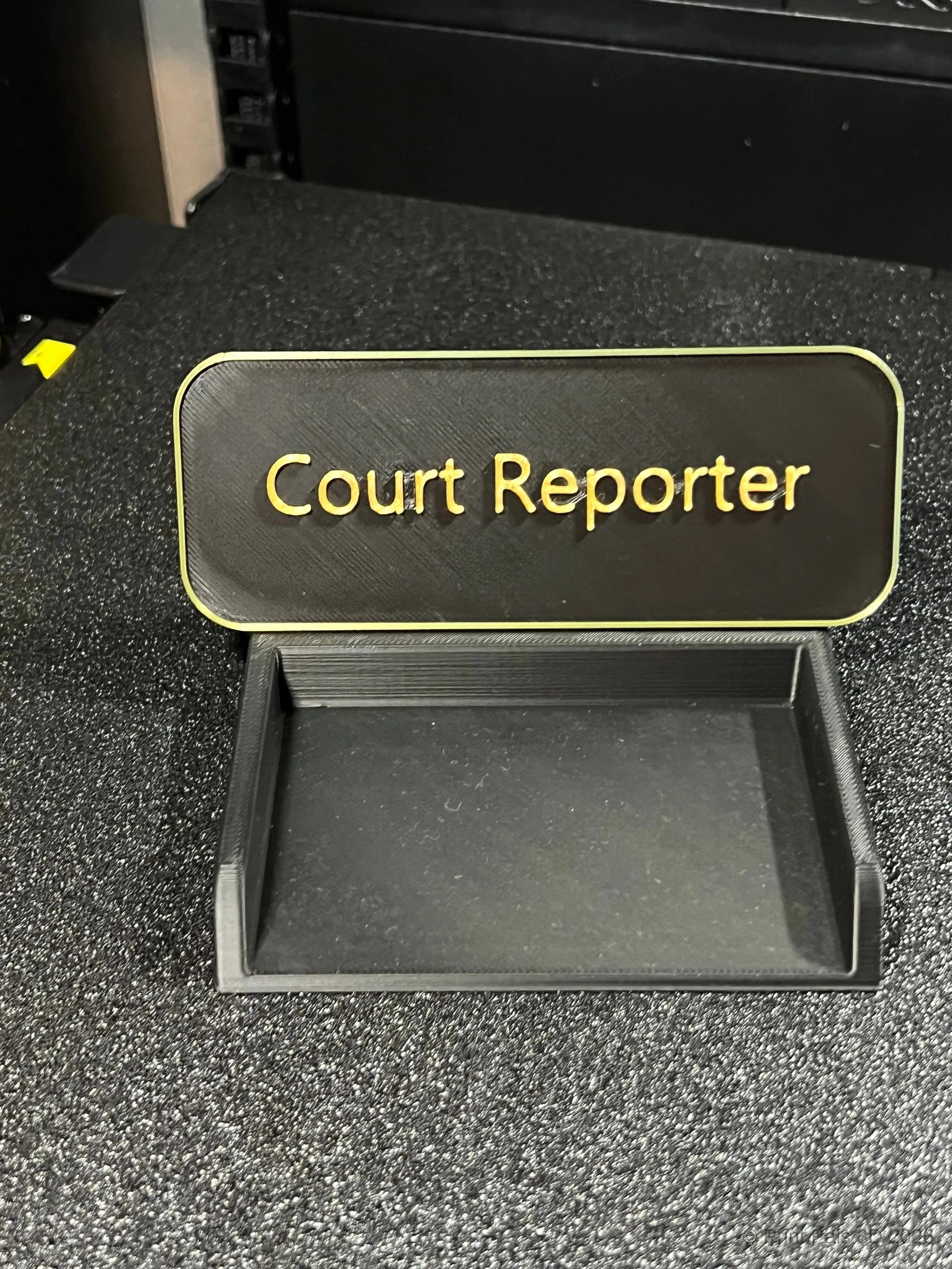 Snap-In Name Plate with Card Holder