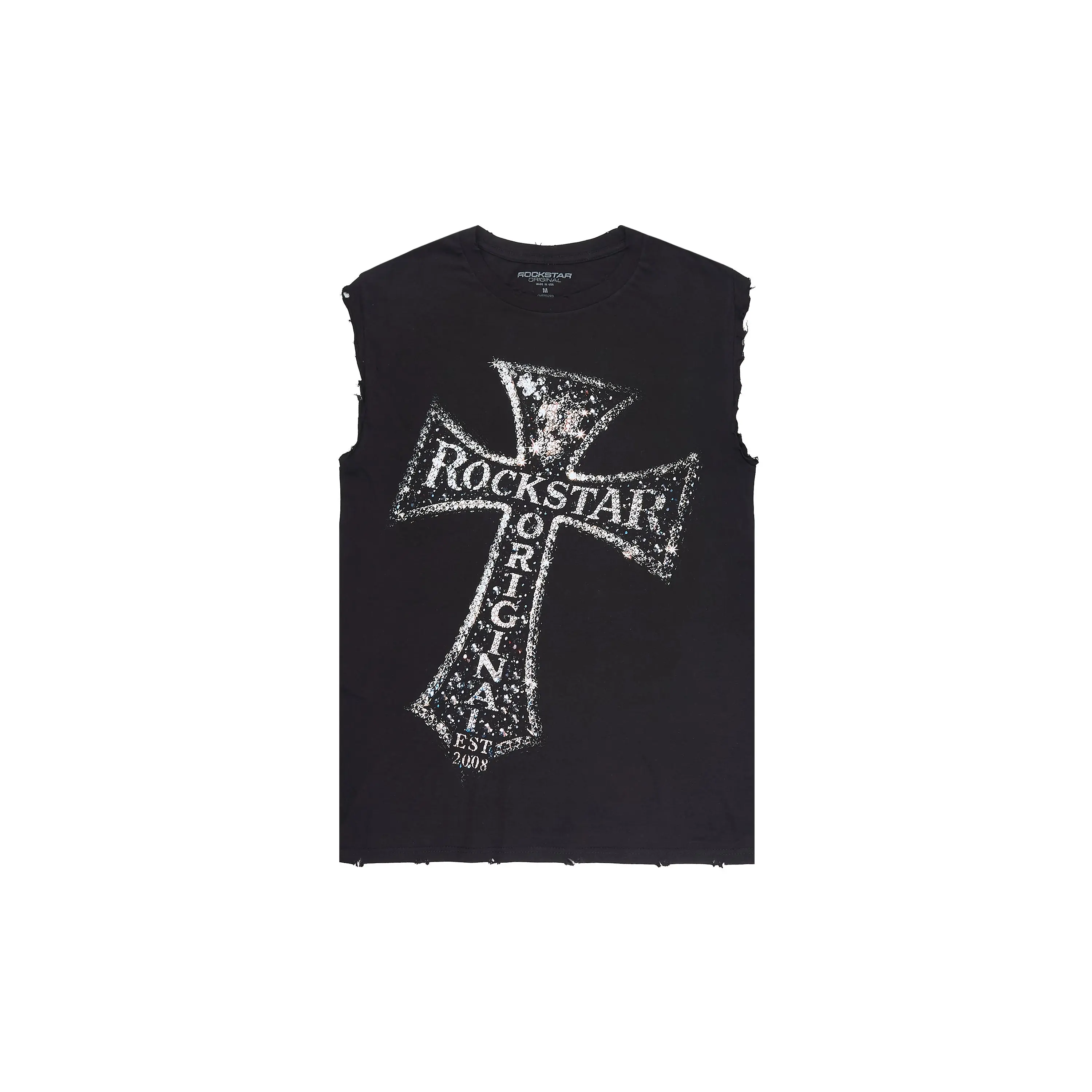 Ginna Black Cut Sleeve T-Shirt