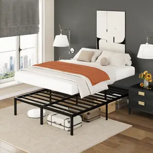 SHA CERLIN Heavy Duty Metal Bed Frame, 14"/18" Height Platform Bed Base, Twin/Full/Queen/King Size Steel Slats Support,No Box Spring Needed,Queen Bed Frame Twin Bed Frame#ChristmasGifts#TikTokShopBlackFriday