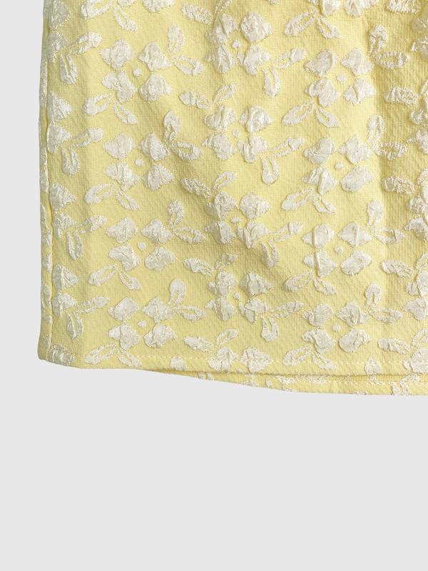 This  Floral Textured Dress is Summer Vacation Vibes Deep V Cutout Tiered Mini Dress Valentine's Day