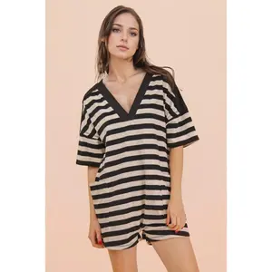 Easy Days Romper Black/Oat