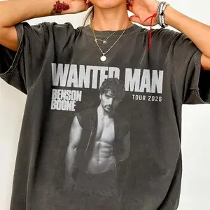 [Sale Up To 43%] Benson Wanted Man Tour 2026 Vintage Comfort Colors Shirt
