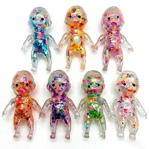 Curiosities Sugar Swaps Jumbo Baby Squishy - Crystal Version Sparkly Squishies for Stretching & Squeezing, Non-Toxic Sensory Fidget Toy for Stress Relief, Stress Relief Sensory Fidget Toys for Kids & Adults