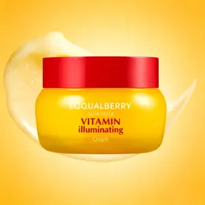 EQQUALBERRY Vitamin Illuminating Cream – Vitamin C & 5% Niacinamide + 3% TXA | Dark spots Cream | Ceramide Barrier Strength | Glowy, Lightweight Hydration (1.69 fl.oz / 50ml)