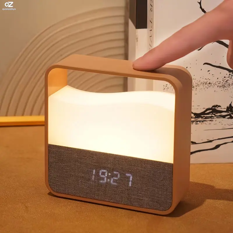 Dual Purpose Alarm Clock with Night Light, Creates Cozy Ambient Lighting for Bedroom & Study Reading