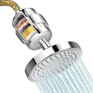High Output Shower Head and Hard Water Filter, 20 Stage Shower Filter Removes Chlorine & Harmful Substances, Water Softener Showerhead for Bathroom, Rain Shower christmas haul 2024 ceiling mirror,summervibes