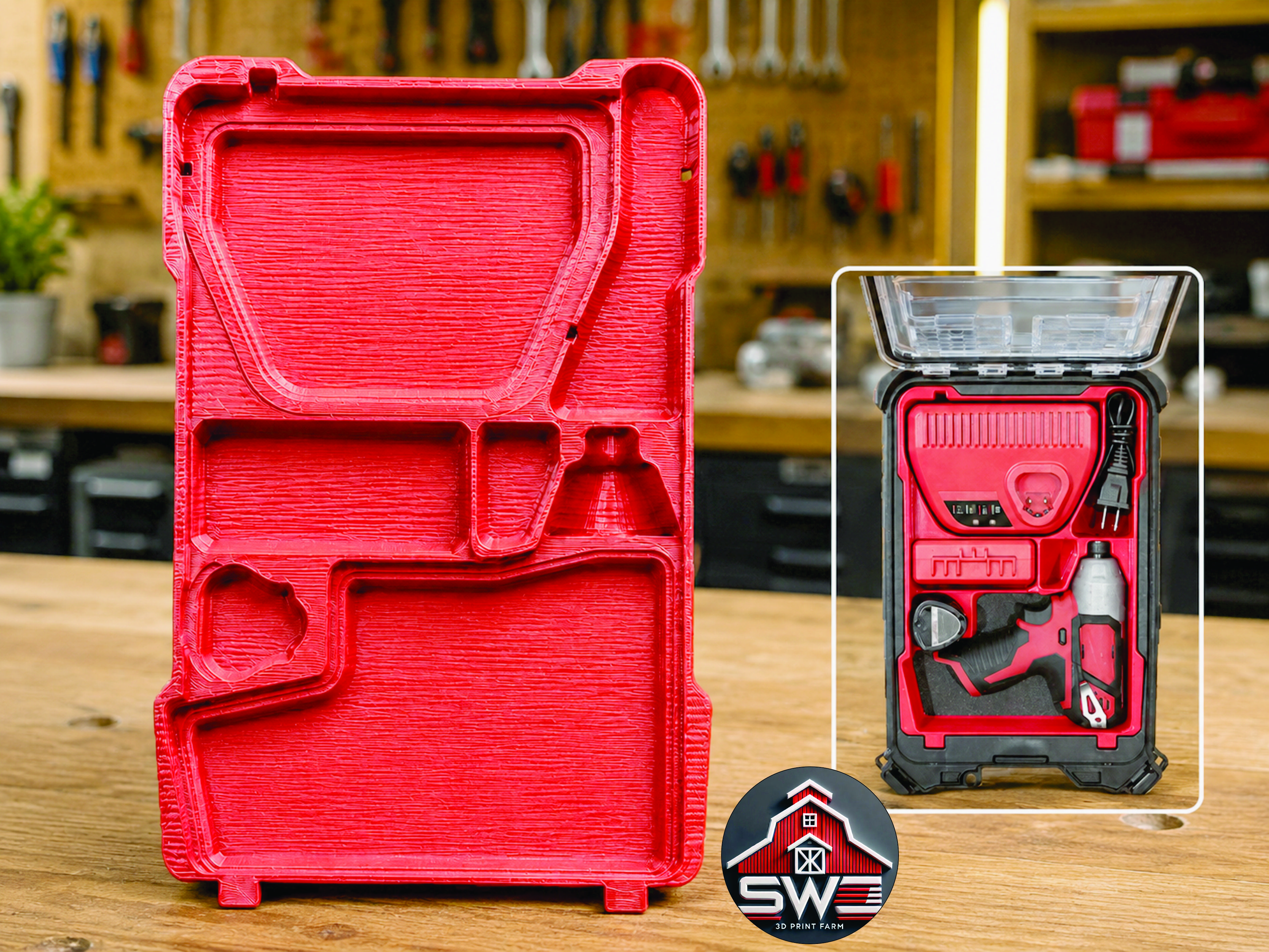 M12 1/4 in Hex Impact Driver 2462-20 Kit Insert Organizer for Milwaukee Packout 48-22-8435