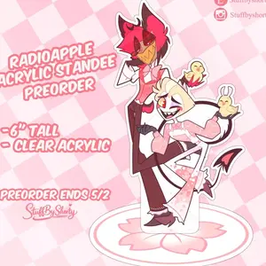Hazbin Hotel Acrylic Standee Radioapple Alastor and Lucifer