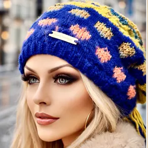 Hand Knits 2 Love Slouch Neck-warmer Cowl Hearts Designer Wimen Fashion Tassels