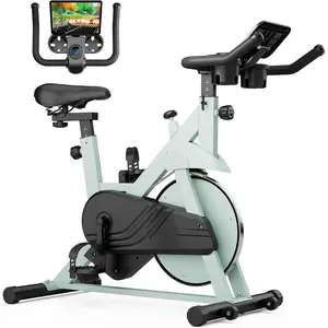 Exercise Bike, Stationary Bikes for Home Gym with 32-Level Magnetic Resistance, 300LBS Capacity Indoor Cycling Bike with Comfortable Seat, LED Display