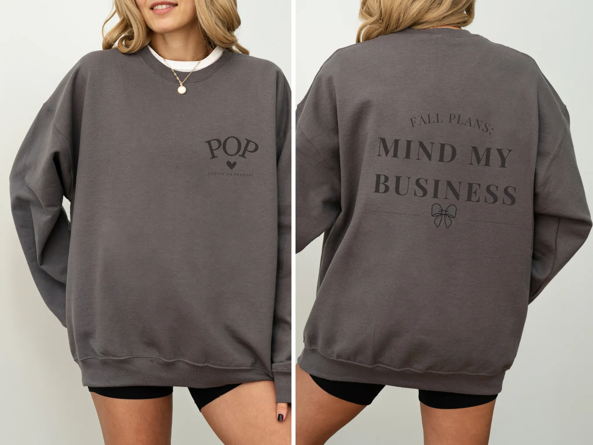 Fall Plans: Mind My Business Sweatshirt