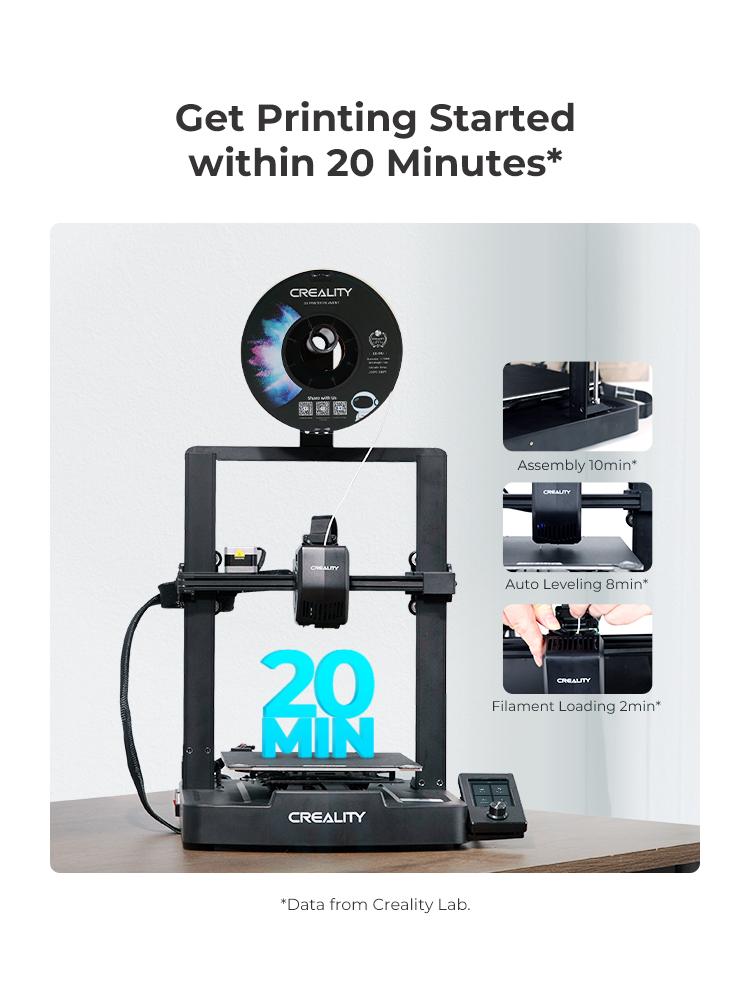 Creality Ender-3 V3 SE 3D Printer - High-Speed Printing & Hassle-Free Assembly