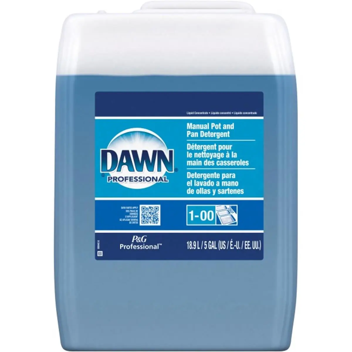 212 MAIN Procter & Gamble Commercial PGC70681 Dawn Manual Pot & Pan Liquid Detergent, Translucent Blue, Household Kitchen Cleaning Grease-Cut Soap