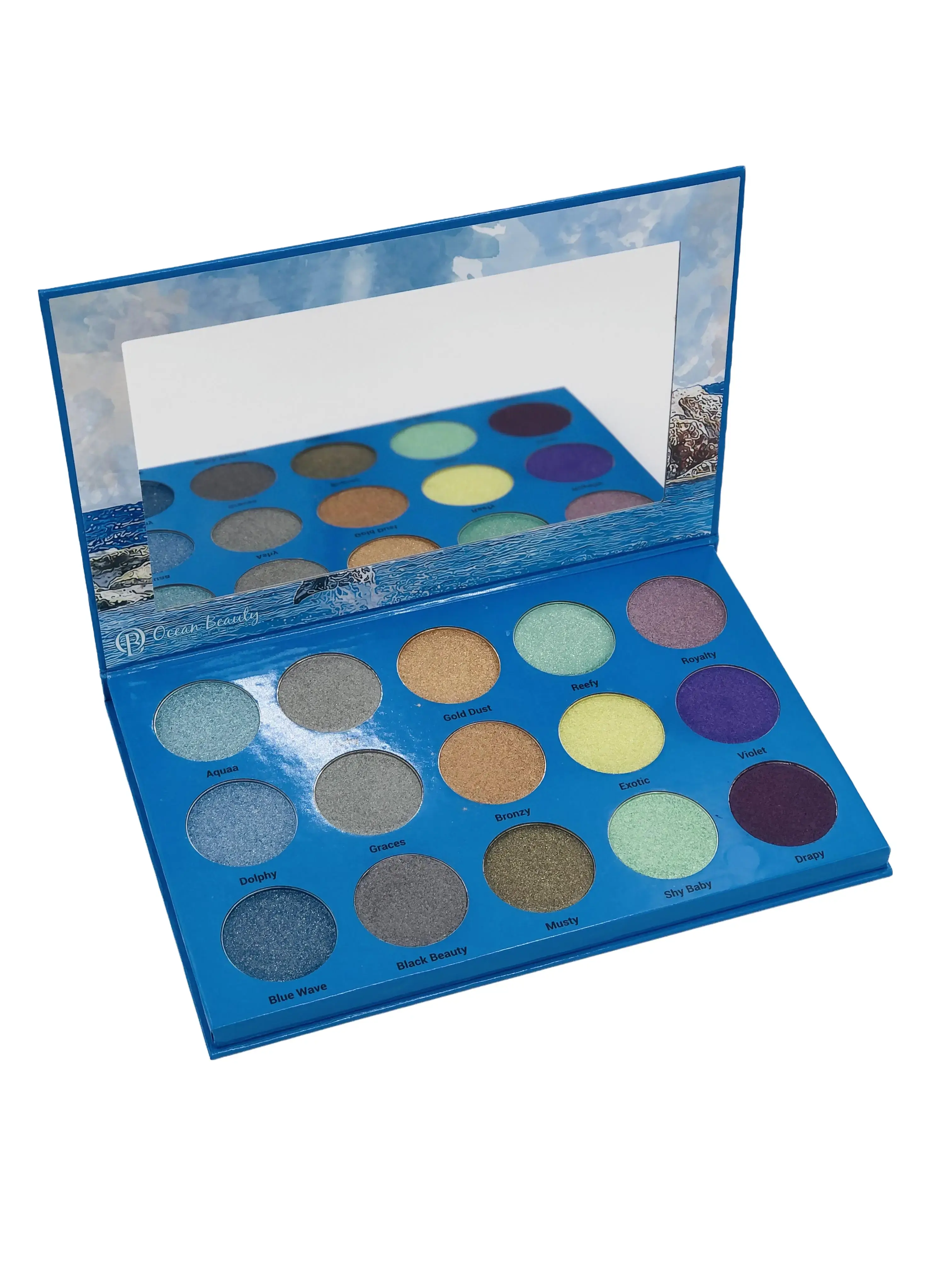 Dolphy Luxury 15-Color Shimmer Eyeshadow Palette, Smooth Makeup Cosmetic for All Skin Types