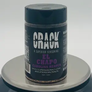 Crack El Chapo Carolina Reaper Blend - Spicy Seasoning with Black Pepper Garlic Orange Habanero Chipotle Morita & Marjoram for Burgers - Spice, Flavor