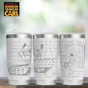 Dungeon Crawler Carl Tumbler | Princess Donut and Mongo Cup | DCC Mug