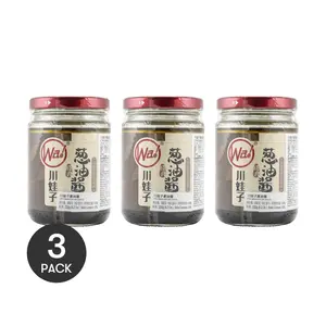3Packs CHUANWAZI Shallot Oil Sauce, 8.11oz/Pack