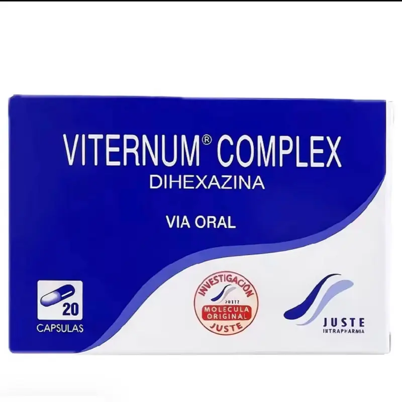 Viternum Complex Capsules Supplement Multivitamin Nutrients Dietary Support 20 Capsulas Via Oral