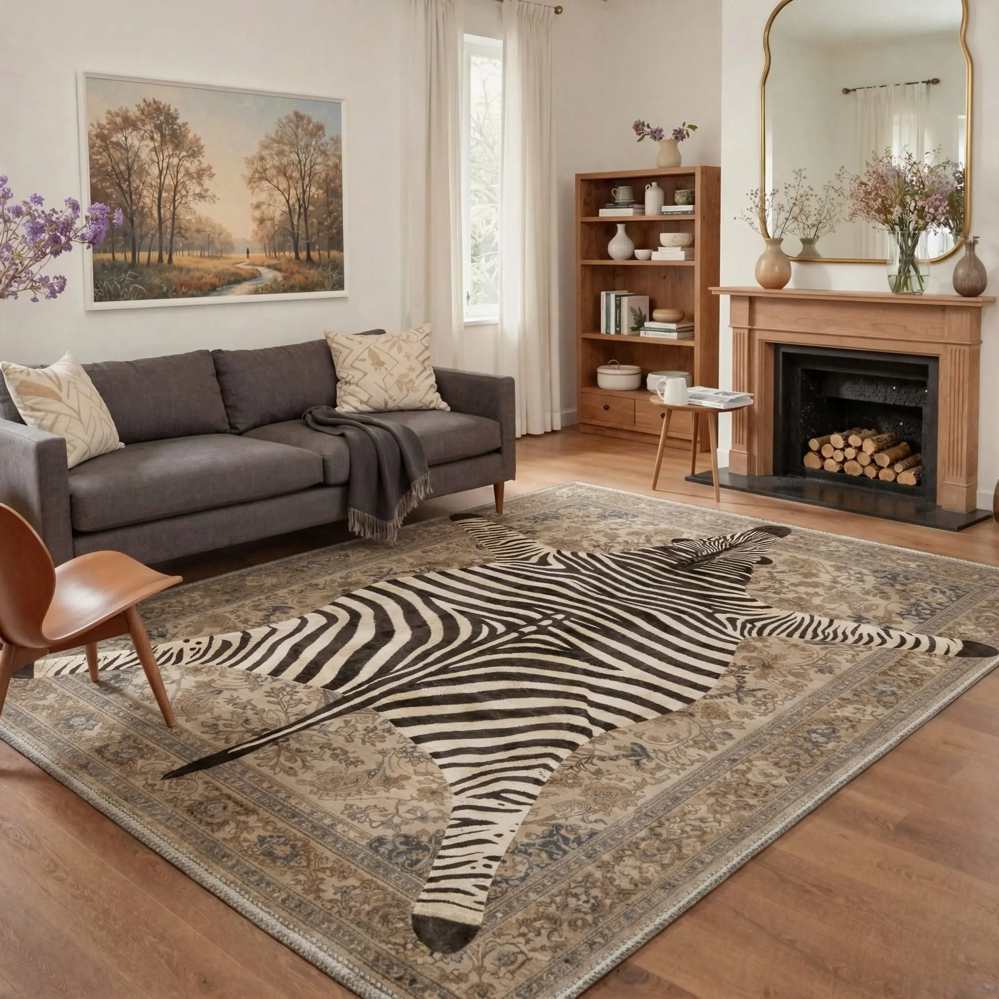 【Deals For You Days】GENIMO Floor Rug – Machine Washable, Pet Friendly, Soft, Non-Slip Area Carpet, Perfect for Living Room, Bedroom, Kitchen, Hallway, Stylish Home Decor ,ARN2000-ECHO