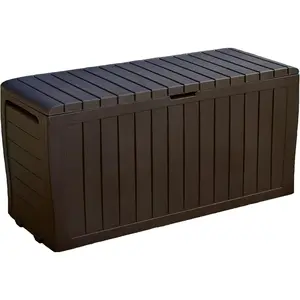 71-Gallon Resin Outdoor Storage Box for Patio Furniture