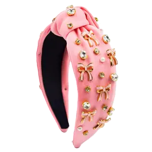 Coquette Crystal Pearl Bow Headband