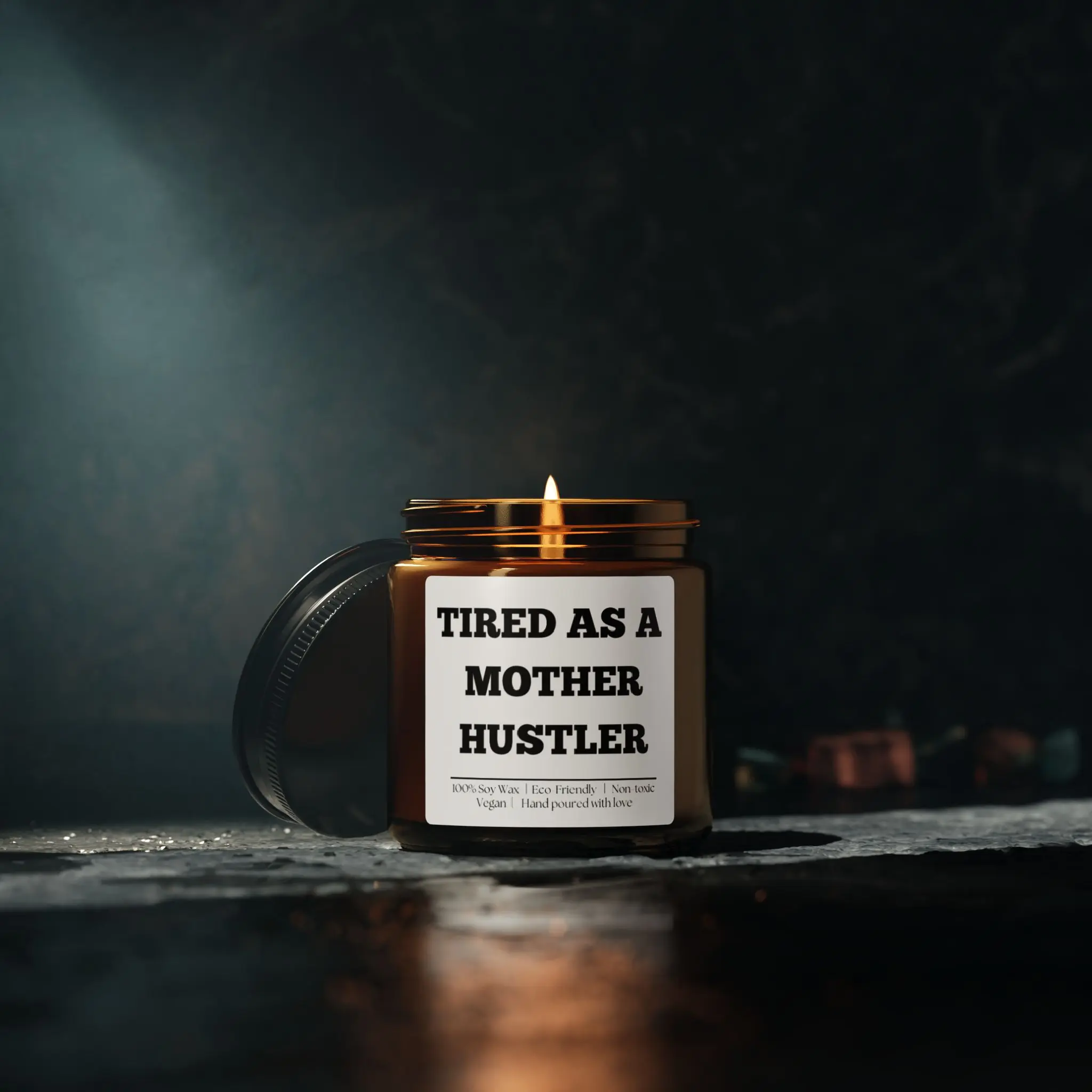 Tired as a Mother Hustler Scented Soy Candle, Mother’s gift, Funny gift, Mom’s last nerve, gift from child, Friendship Decor Decoration Cozy Aroma
