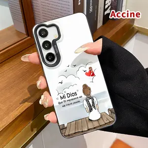 Case for Samsung Galaxy S23 Ultra S24 Plus S25 S22+ Heavenly HopePatterned Matte Shockproof Anti-Scratch Stylish Smartphone Cover Cellphone Protective
