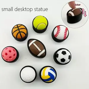 3D Printed Stress Relief Clicker, 8 Sports Series, Mlb Baseball Desktop Figurine, Pla Material, Perfect Gift for Christmas and Birthdays